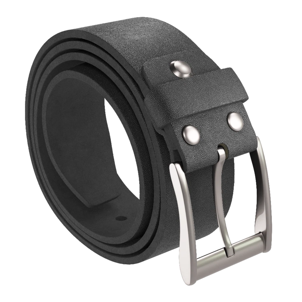 Belt men's leather belt robust leather men women genuine leather black shortenable - Image 1 of 4