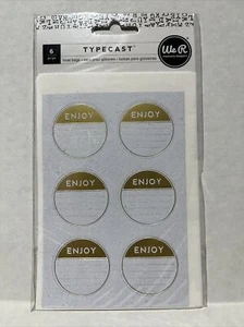 We R Memory Keepers Paper Goods Typecast 6pc Treat Bags New - Picture 1 of 2