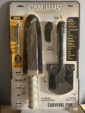 Camillus Survival Pak With 14 Inch Knife Shovel Saw Fire Starter Multi Tool