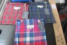 3 x  Vintage Jack Wills Tartan Cloth  Pouch Bags [unused with tags]