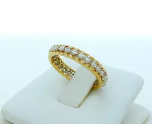 ANILLO DE ETERNIDAD DIAMANTE ALIANZA DE BODA ANILLO DE ANIVERSARIO ESTILO DIFERENTE - Imagen 1 de 3