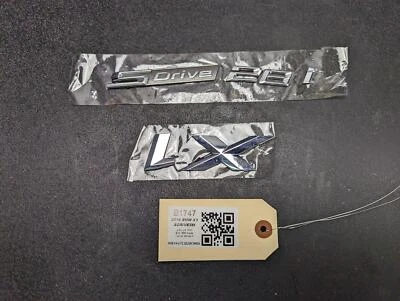 2 peças porta dianteira direita e porta traseira porta traseira porta traseira logotipo emblemas 2018 BMW X1 2017 - Imagem 1 de 4