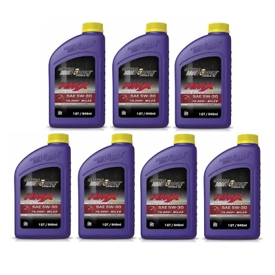 Royal Purple HMX SAE 5W-30 High Mileage Engine Motor Oil 1 Qt Bottles Set of 7 - Изображение 1 из 4