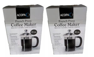 (Paquete de 2) Máquina de té espresso de acero inoxidable de vidrio prensa de... - Imagen 1 de 3