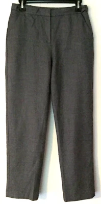 Lands' End Vestido Pantalón Mujer Talla 4 P Gris Forrado Alto Elevación 100% Lana Foto 1 de 4