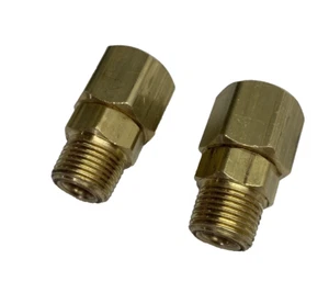 LOT OF 2 900-6F6M-B SMC 5930090 BRASS 900 SERIES IN-LINE SWIVEL- 3/8" F X M - Picture 1 of 7