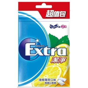 Extra Clean Lemon Ice Mint Flavor 62g / pack 清檸薄荷潔淨無糖口香糖 - Picture 1 of 1