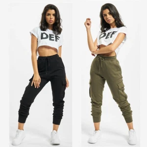 DEF Greta Sweatpants Pants Joggers Cargostyle Relaxed Fleece Ladies Woman - Picture 1 of 16