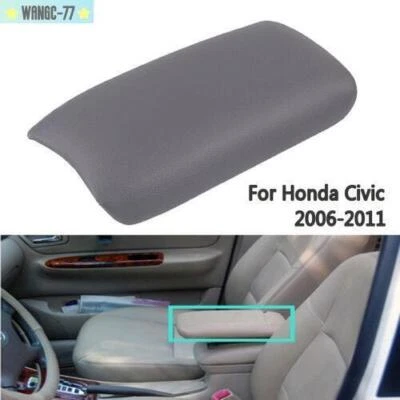 Ajuste para Honda Civic 2006-2009 nuevo gris consola central delantera reposabrazos tapa cubierta Foto 1 de 4