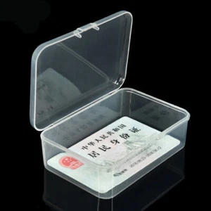 PP Clear Box Playing Cards Case Plastic Storage Business Card Holder Boxes Case - Picture 1 of 6
