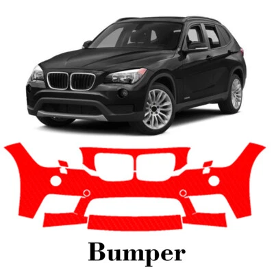 Película de protección de pintura PPF precortada para parachoques delantero para BMW X1 M-Sport 2011-2015 Foto 1 de 4