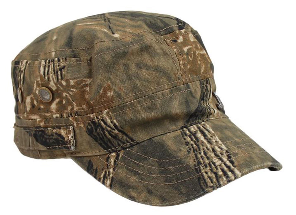 Gorra táctica al aire libre paintball árbol real camuflaje camping senderismo caza pesca sombrero Foto 1 de 2