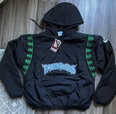 Minnesota Timberwolves Hardwood Classics Para hombres Nike Therma-FIT NBA 1/2-Zip Sudadera con Capucha Foto 1 de 4