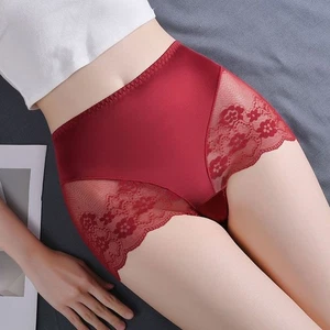 3 Pack Ladies Knickers Sexy Full Lace High Waist Briefs Lingerie Underwear 10-16 - Picture 1 of 22