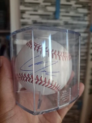 Christian Moore Autographed Rawlings OMLB Baseball Beckett COA Angels  - Image 1 of 3