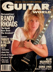 Guitar World Magazine Randy Rhoads Ozzy Tribute Issue June 1987 - Picture 1 of 9