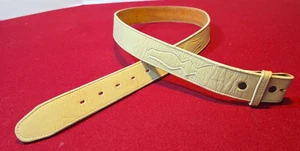 Vintage Dan Post Gürtel Elfenbein Weiß Leder Western Herrengürtel Gr. 38 Honky Tonk US - Bild 1 von 11
