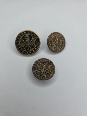 Hessian Soldier Button ESX DEVS SPES Nostra Teutonic Eagle Military Brass Lot  - Image 1 of 4