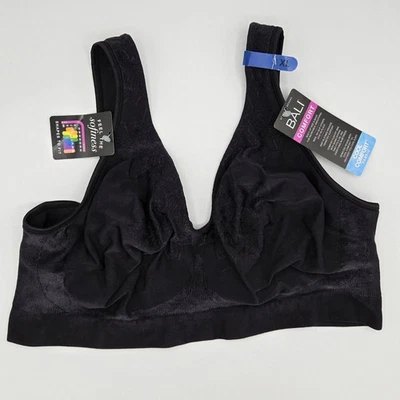 Novo Sutiã Bali Comfort DF3484 XL Preto Novo com etiquetas - Imagem 1 de 4