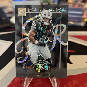 2025 Donruss Rated Rookies Retro Ashton Jeanty Raiders - Picture 1 of 2