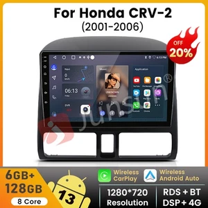 128GB For Honda CR-V CRV 2001-2006 Carplay Android 13 Car Stereo Radio GPS WiFi  - Picture 1 of 19