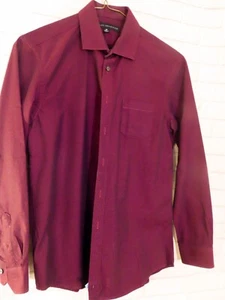 Boys Report Collection Size 12 Burgundy Dress Shirt - Picture 1 of 3
