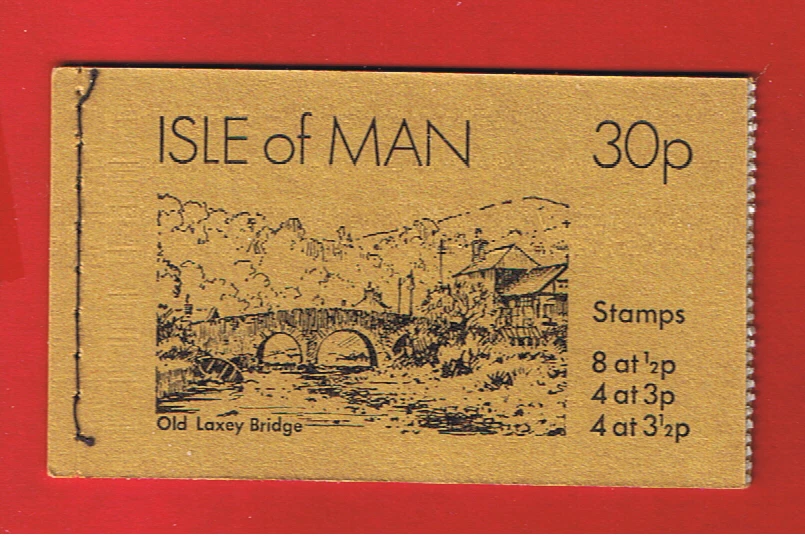 Isle of Man #18a  MNH OG  booklet of 16  8-1/2p  4-3p  4-3 1/2p   Free S/H - Image 1 of 1