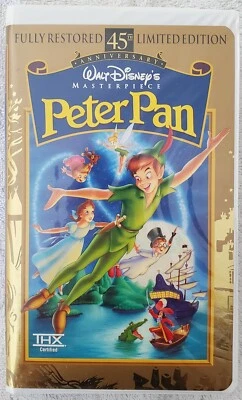 Walt Disney Classic MASTERPIECE COLLECTION 45th ANNIVERSARY Peter Pan on VHS Foto 1 de 4