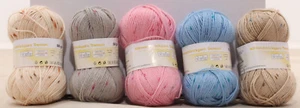 Allroundstrickgarn Wollepaket Handstrickgarn Häkeln 20x50g diverse Farben = 1Kg - Bild 1 von 6