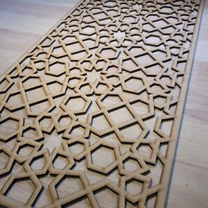Geometric Arabic Decorative Screen Radiator Cabinet Panel 2FT x 4FT 3mm 6mm 0105