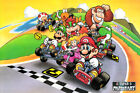 AFFICHE Super Mario Kart Super Nintendo SNES Premium FABRIQUÉE AUX ÉTATS-UNIS - NVG098