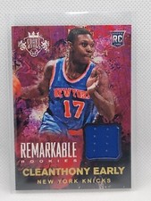2014-15 Panini Court Kings Remarkable Memorabilia Cleanthony Early #6 Rookie RC