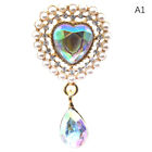 50*27mm Heart Crystal Rhinestone Brooch Accessories DIY Creative Decoration Ni