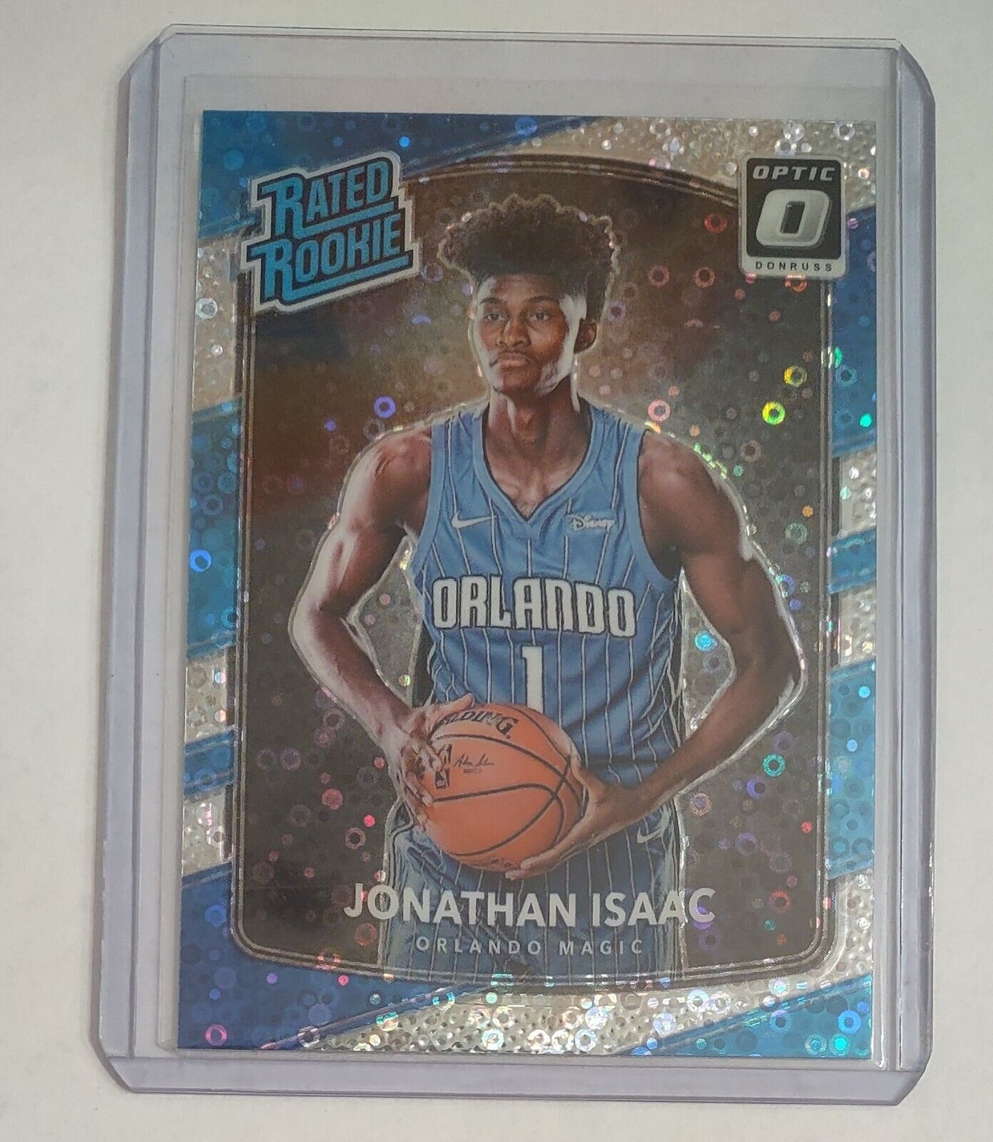 2017-18 DONRUSS OPTIC RATED ROOKIE RC JONATHAN ISAAC FAST BREAK PRIZM HOLO #195