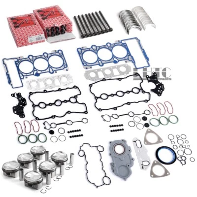 Engine Pistons Gaskets Overhaul Rebuild Kit For Audi A6 A7 S4 S5 Q7 3.0 TFSI CJT - Image 1 of 4