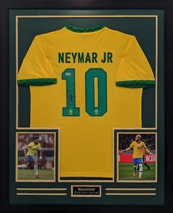 Neymar Jr Beckett Authenticated Autographed Jersey Framed. - Picture 1 of 1