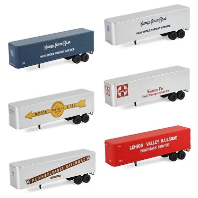 1 Unit Evemodel Trailers HO Scale 1:87 Model Trailer for Railway Tractor C8765 - Image 1 of 4