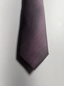 Corbata de cuello delgada Alfani para hombre ALFATECH Niles micro ciruela precio de venta sugerido por el fabricante $55 nueva con etiquetas - Imagen 1 de 3