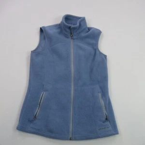 Eddie Bauer Vest Womens XS Sleeveless Full Zip Outdoor Blue Fleece - Picture 1 of 9