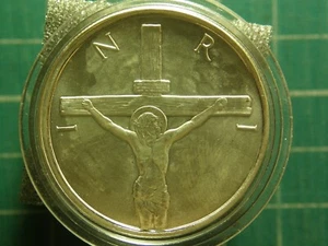2015 Silver Shield Crucifixion INRI 1/2 oz silver Jesus Shekel Heidi Wastweet - Picture 1 of 7