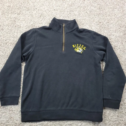 University of Missouri Sweatshirt Womens Medium Mizzou 3/4 Zip Champion Elite Cover