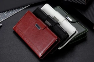 Fr iPhone 12 Pro Max 12 Mini Magnetic Wallet Card Flip PU Leather Kickstand Case - Zdjęcie 1 z 60