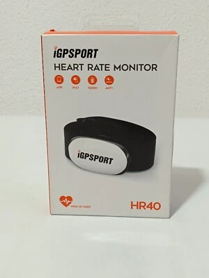 iGPSPORT 40-240 BPM Herzfrequenzmesser ANT+ IPX7 ( HR40-WHT ) - Weiß _0.1_5