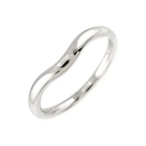 TIFFANY Co. Curved Band Ring Pt Platinum size4.75-5(US) 90274659 - Picture 1 of 8