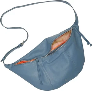 Sling Bag Crossbody Bum Bag Lucky Brand Feyy Large 17 X 10 Genuine Leather - Picture 1 of 18