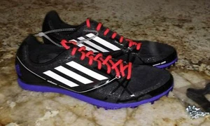 ADIDAS AdiZero Avanti 2 Distance Track Spike Shoes BLACK White Red NEW Mens Sz 6 - Picture 1 of 7