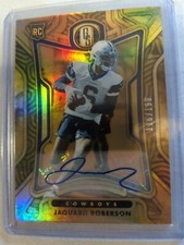 2022 Gold Standard Jaquarii Roberson rookie Auto /199  card no. 174 cowboys.