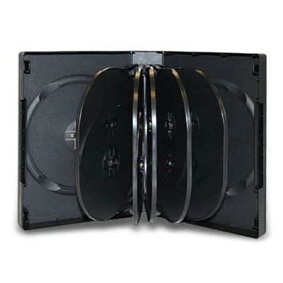 2 Black 39mm Multi 12 Disc DVD Cases CD Storage Holds Twelve (12) Discs - Image 1 of 4
