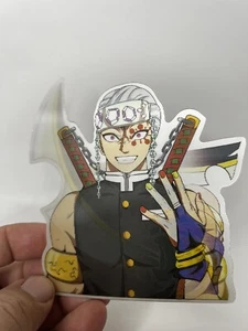DEMON SLAYER TENGEN 5" X 5" LENTICULAR MOTION STICKER ANIME - Picture 1 of 3