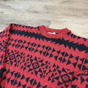 Vintage Eastern Mountain Sports Sweater Men’s Size XL Aztec Geometric Wool Knit - Picture 1 of 10